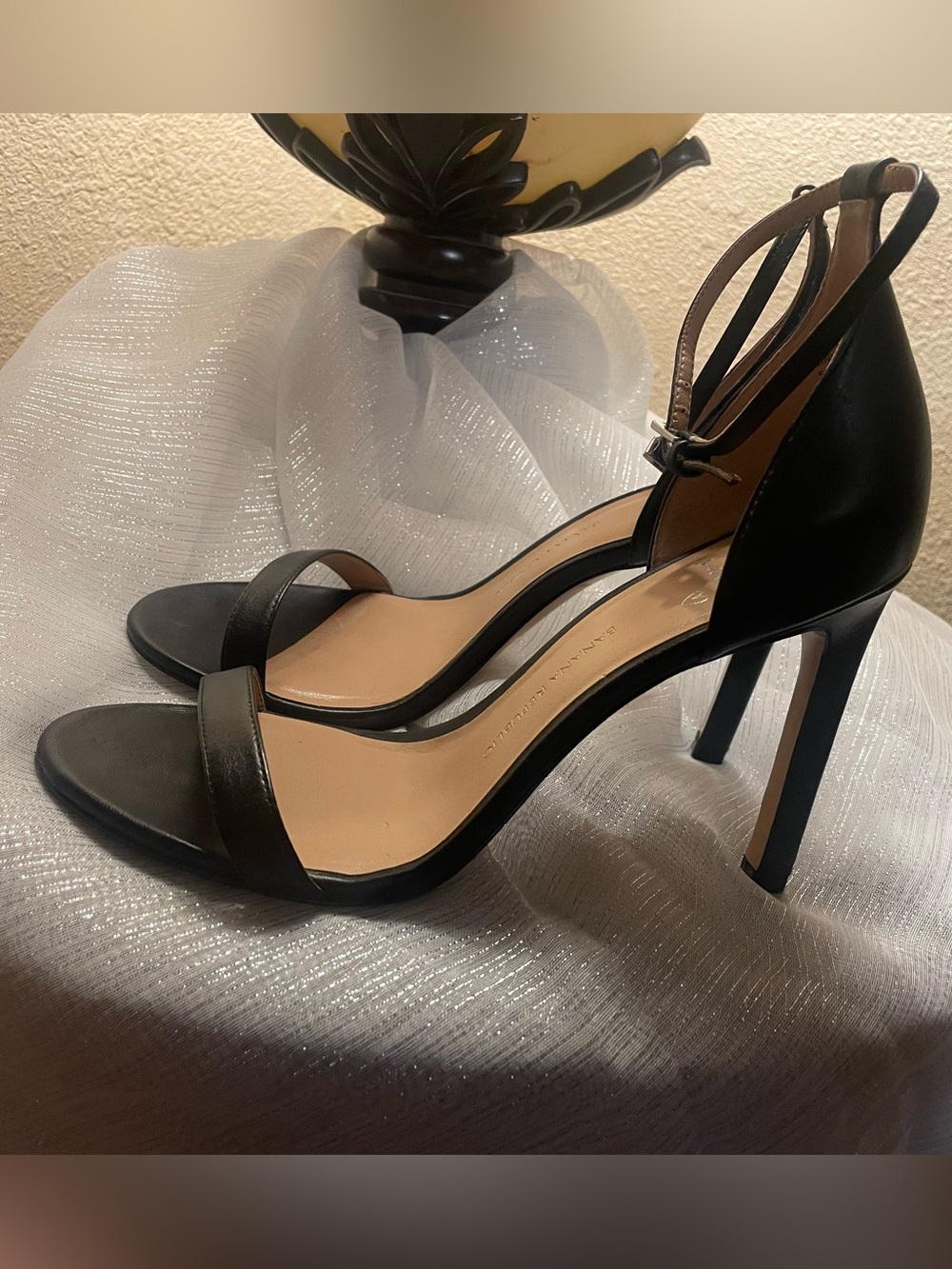 Banana Republic Black Strappy High Heel Sandals - Women's Dress Heels